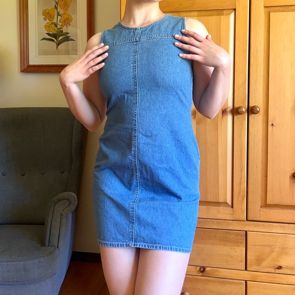 VINTAGE Levi’s Denim Dress 90s - Picture 2 of 5